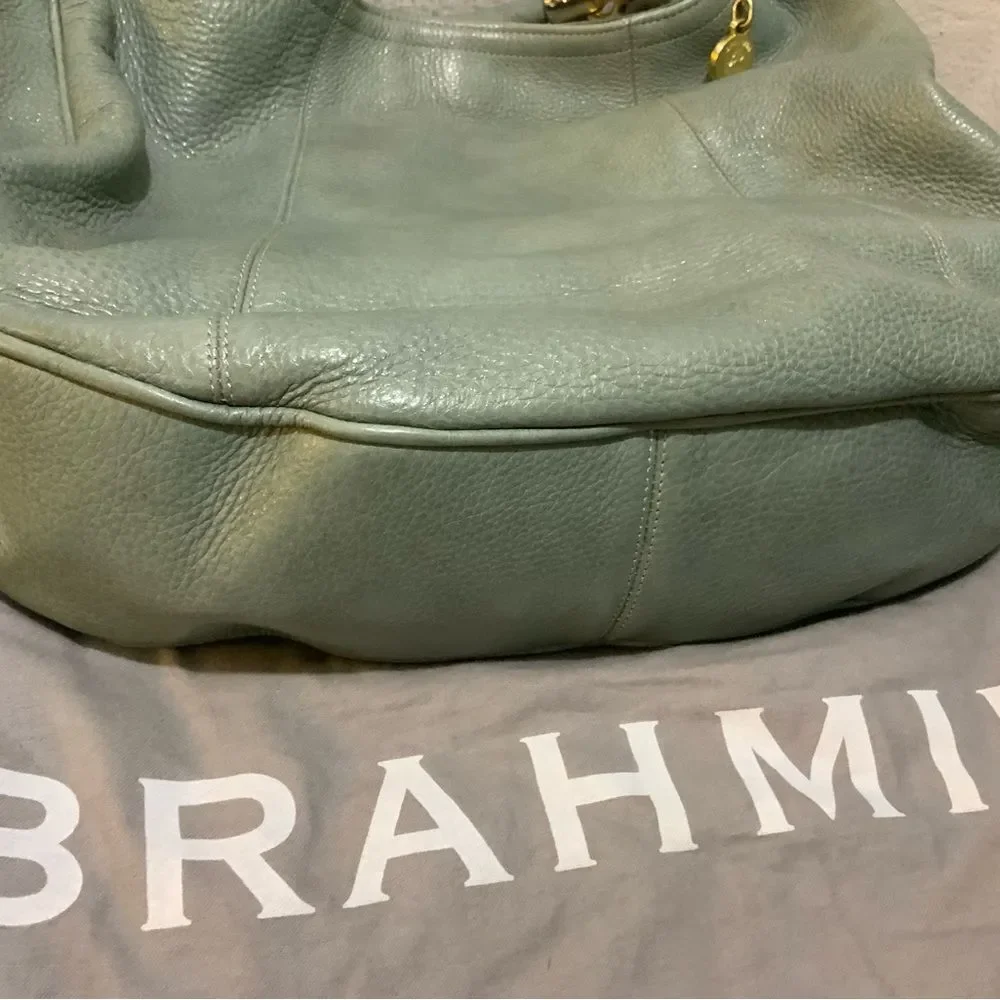 Brahmin Large Pebbled Leather Shoulder  Hobo Bag RARE